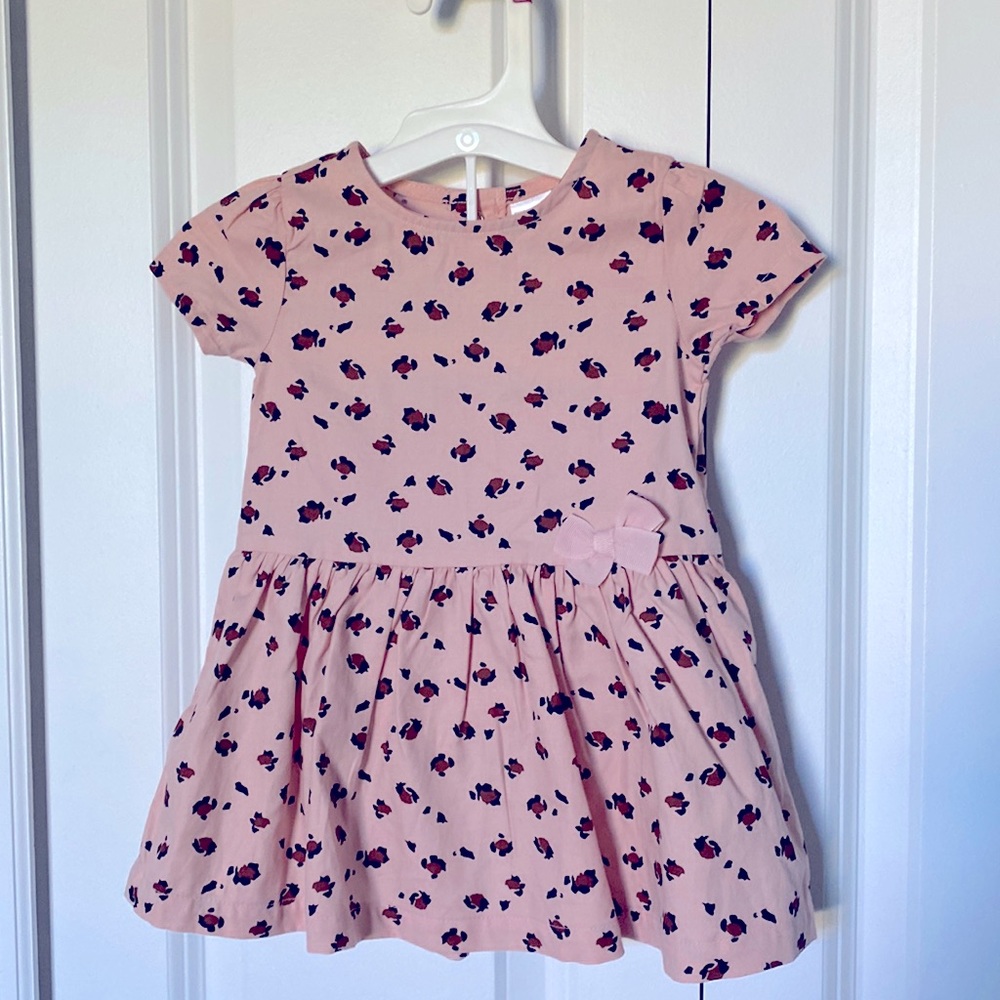 NWOT. Leopard & Pink toddler dress. Size 6M. Never worn.